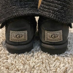 UGG Cardy Metallic Grey & Silver Boot